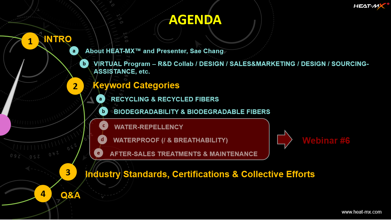 HEAT-MX Agenda for Webinar