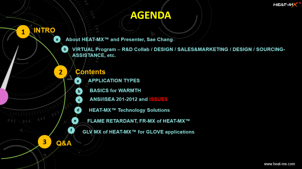 Agenda for HEAT-MX Webinar