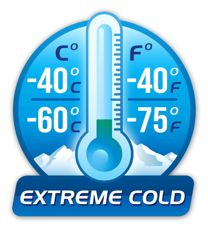 Extreme Cold Temperature Rating (-40C to -60C)