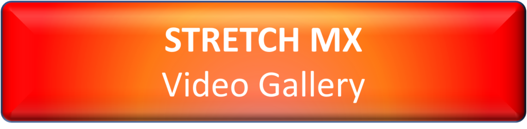 Stretch-MX Video Gallery on orange background