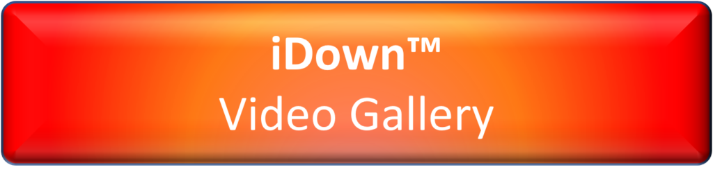 iDown Video Gallery on orange background