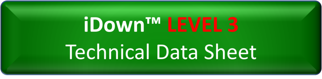 iDown - Level 3 Technical data Sheet on green background