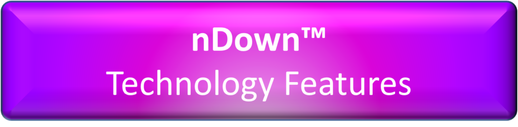 nDown Technology Features on purple background