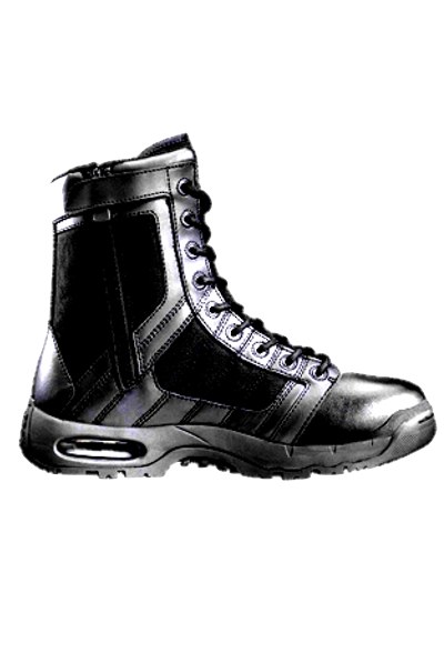 Black shiny boots
