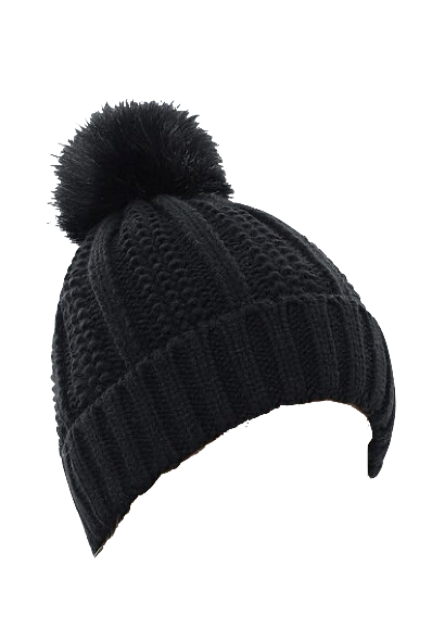 Black beanie filled with HEAT-MX technology