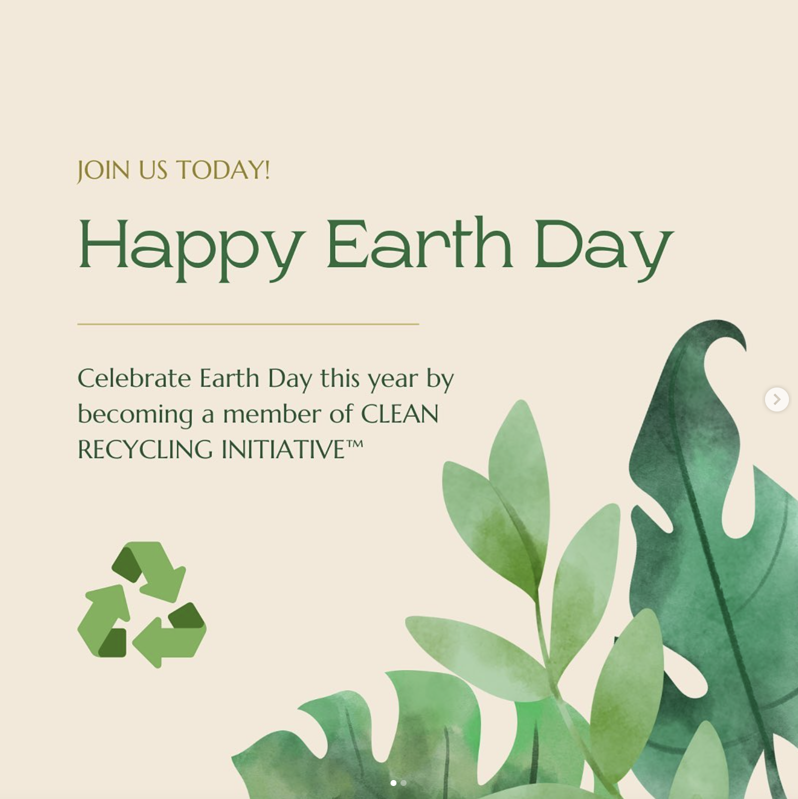 Celebratory Earth Day Social Media Post